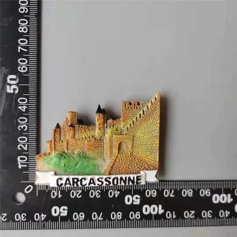France  Paris Fridge Magnet Souvenir Carcassonne Cannes Imanes Para Riviera Arch of Triumph NICE Magnetic Stickers Home Decor - Grand Goldman