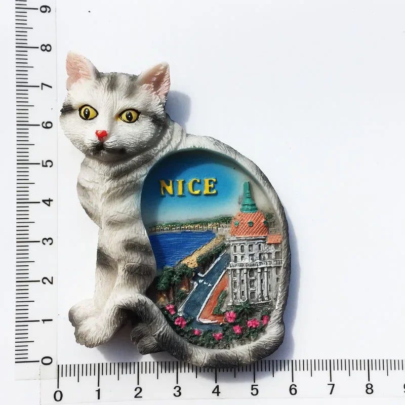 France  Paris Fridge Magnet Souvenir Carcassonne Cannes Imanes Para Riviera Arch of Triumph NICE Magnetic Stickers Home Decor - Grand Goldman