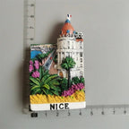 France Tourist Souvenir Fridge Magnets Cannes Nice Blue Coast Kurt Azur Menton Resin Magnetic Refrigerator sticker Colletion - Grand Goldman