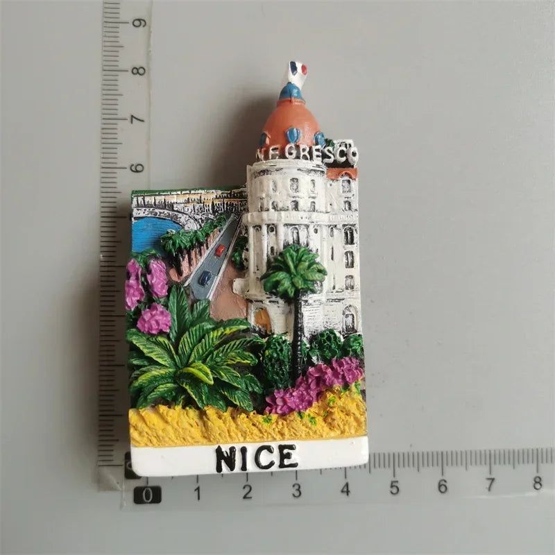 France Tourist Souvenir Fridge Magnets Cannes Nice Blue Coast Kurt Azur Menton Resin Magnetic Refrigerator sticker Colletion - Grand Goldman