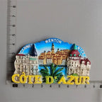France Tourist Souvenir Fridge Magnets Cannes Nice Blue Coast Kurt Azur Menton Resin Magnetic Refrigerator sticker Colletion - Grand Goldman