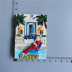 France Tourist Souvenir Fridge Magnets Cannes Nice Blue Coast Kurt Azur Menton Resin Magnetic Refrigerator sticker Colletion - Grand Goldman