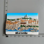 France Tourist Souvenir Fridge Magnets Cannes Nice Blue Coast Kurt Azur Menton Resin Magnetic Refrigerator sticker Colletion - Grand Goldman