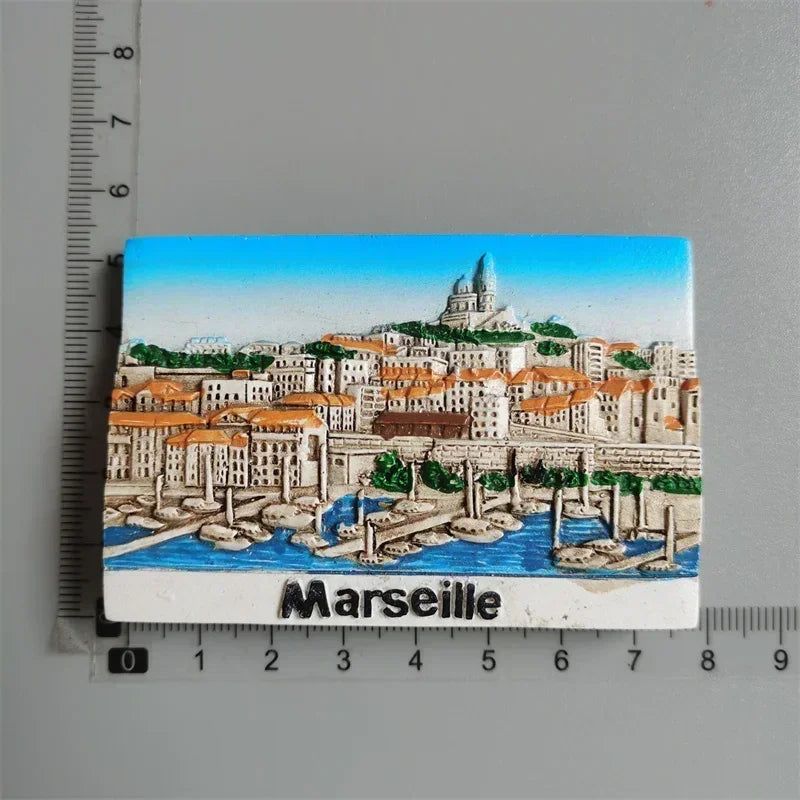 France Tourist Souvenir Fridge Magnets Cannes Nice Blue Coast Kurt Azur Menton Resin Magnetic Refrigerator sticker Colletion - Grand Goldman