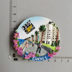 France Tourist Souvenir Fridge Magnets Cannes Nice Blue Coast Kurt Azur Menton Resin Magnetic Refrigerator sticker Colletion - Grand Goldman