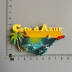 France Tourist Souvenir Fridge Magnets Cannes Nice Blue Coast Kurt Azur Menton Resin Magnetic Refrigerator sticker Colletion - Grand Goldman
