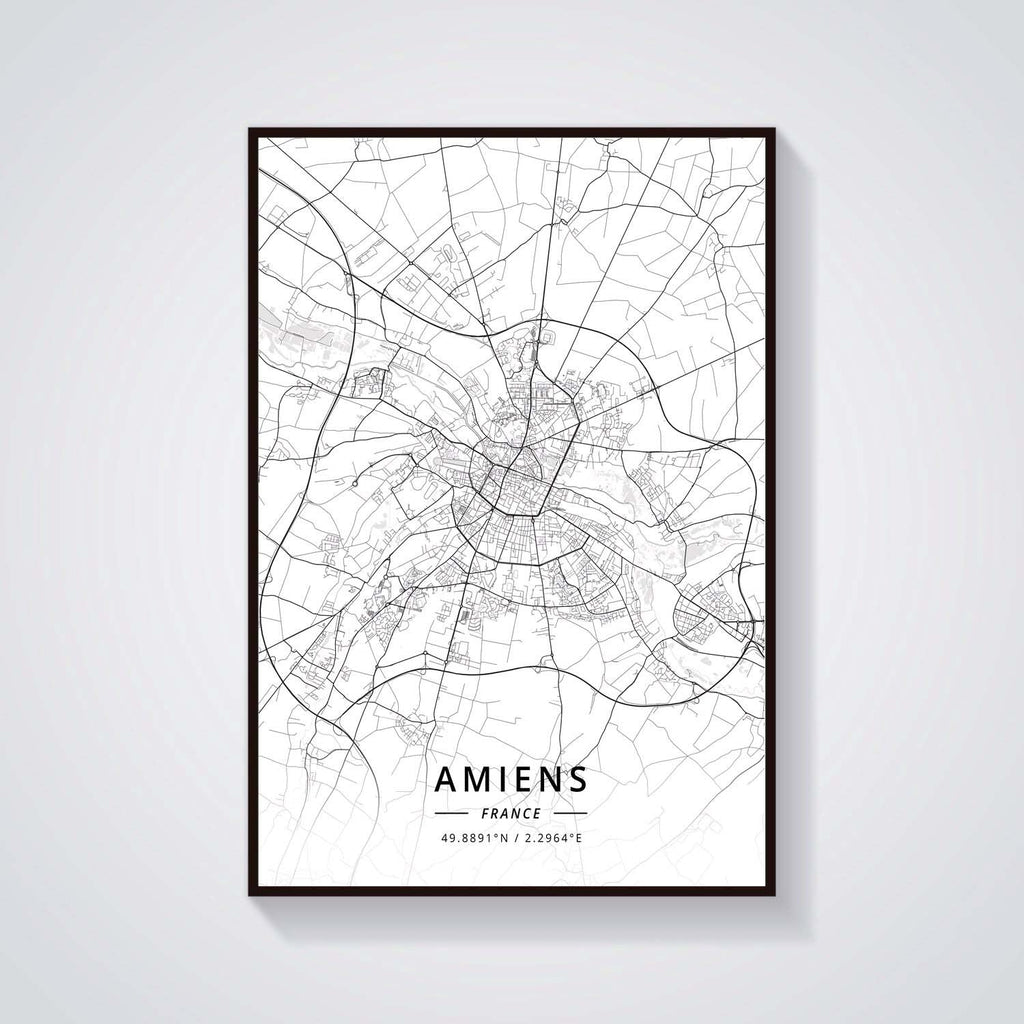 France City Map Poster Provence Canvas Painting - Grand Goldman