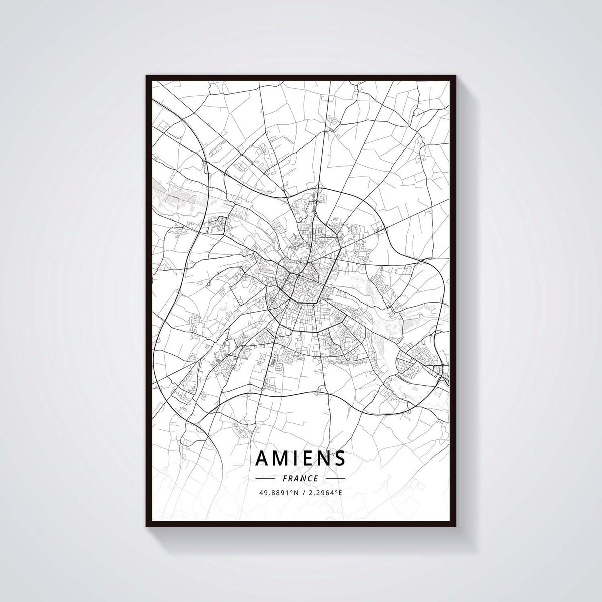 France City Map Poster Provence Canvas Painting - Grand Goldman