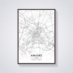 France City Map Poster Provence Canvas Painting - Grand Goldman