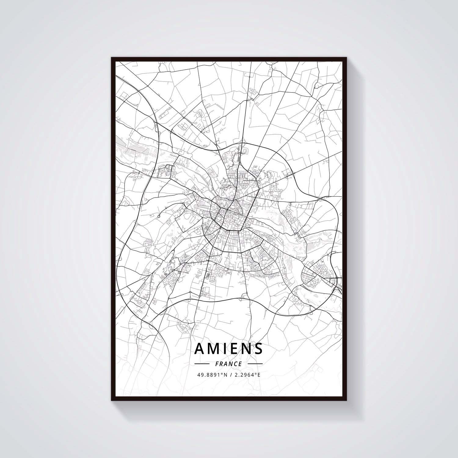 France City Map Poster Provence Canvas Painting - Grand Goldman