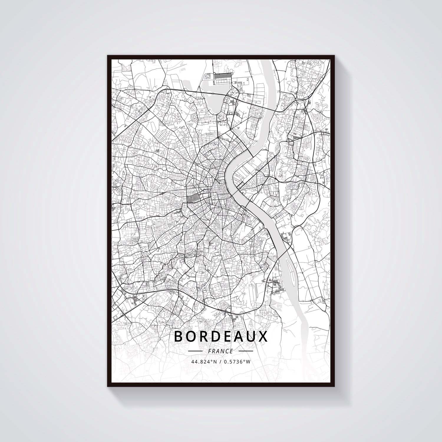 France City Map Poster Provence Canvas Painting - Grand Goldman