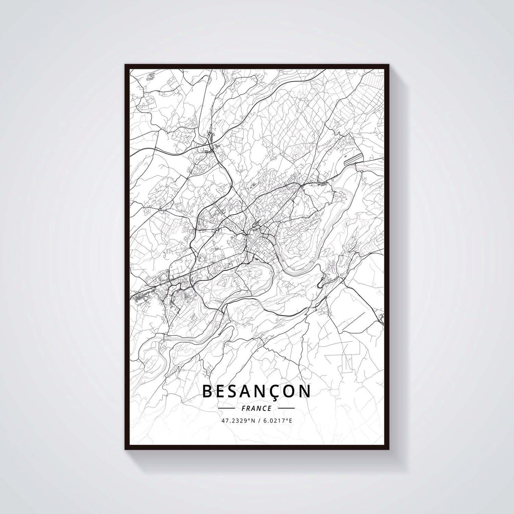 France City Map Poster Provence Canvas Painting - Grand Goldman