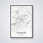 France City Map Poster Provence Canvas Painting - Grand Goldman