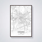 France City Map Poster Provence Canvas Painting - Grand Goldman