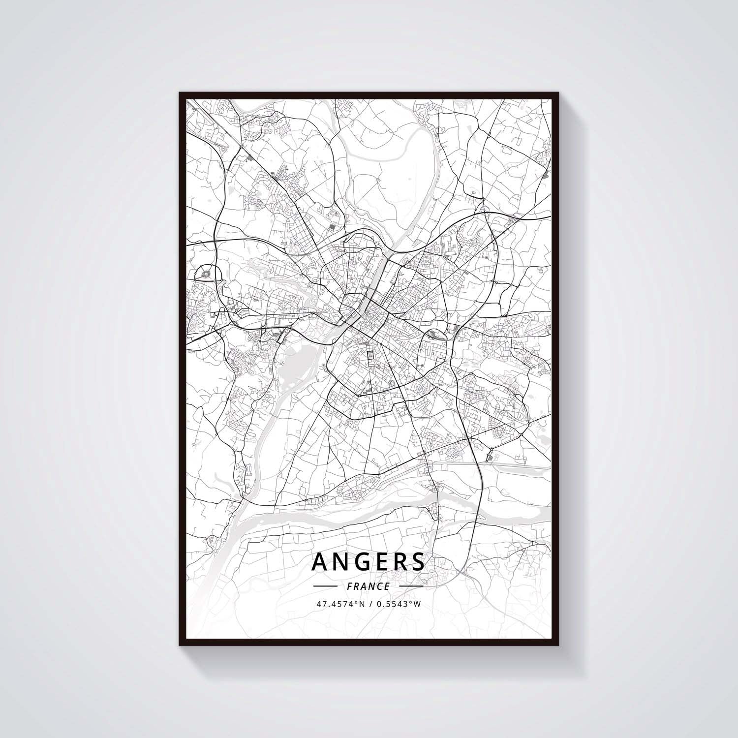 France City Map Poster Provence Canvas Painting - Grand Goldman