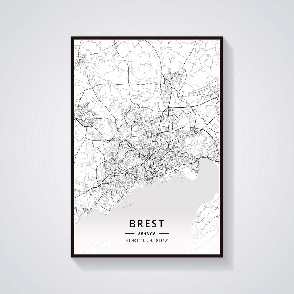 France City Map Poster Provence Canvas Painting - Grand Goldman