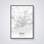 France City Map Poster Provence Canvas Painting - Grand Goldman