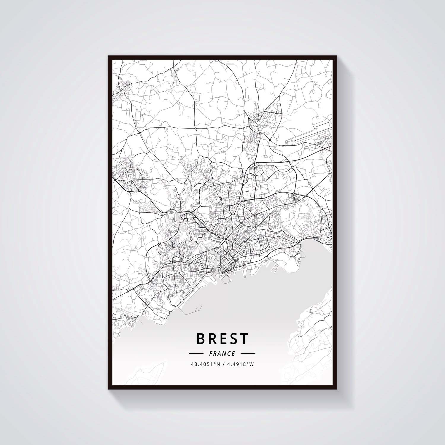 France City Map Poster Provence Canvas Painting - Grand Goldman