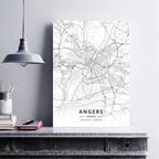 France City Map Poster Provence Canvas Painting - Grand Goldman