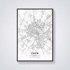 France City Map Poster Provence Canvas Painting - Grand Goldman