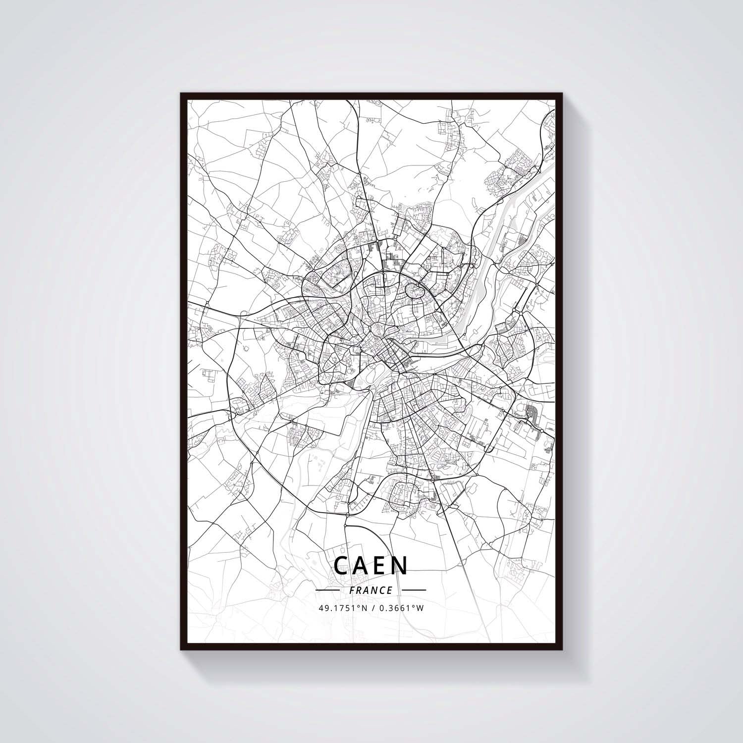 France City Map Poster Provence Canvas Painting - Grand Goldman