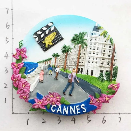 France  Paris Fridge Magnet Souvenir Carcassonne Cannes Imanes Para Riviera Arch of Triumph NICE Magnetic Stickers Home Decor - Grand Goldman