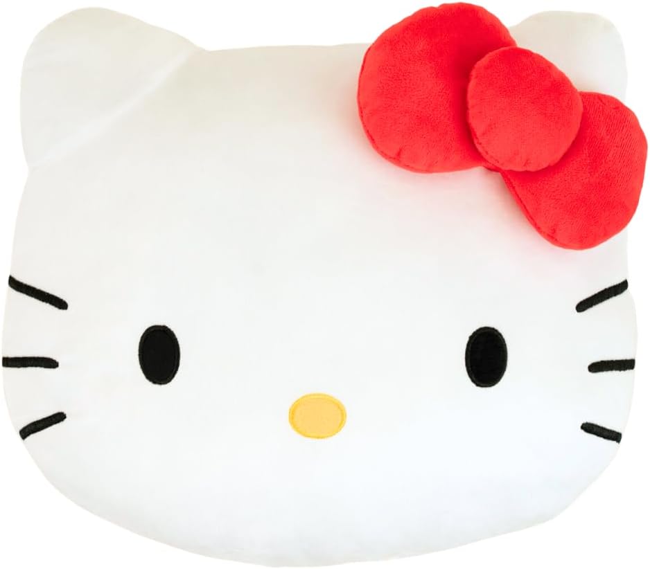 Franco Bedding Super Soft Plush Decorative Throw Pillow (Official Licensed Product), 16" Inch, Hello Kitty - Grand Goldman