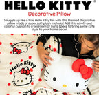 Franco Bedding Super Soft Plush Decorative Throw Pillow (Official Licensed Product), 16" Inch, Hello Kitty - Grand Goldman