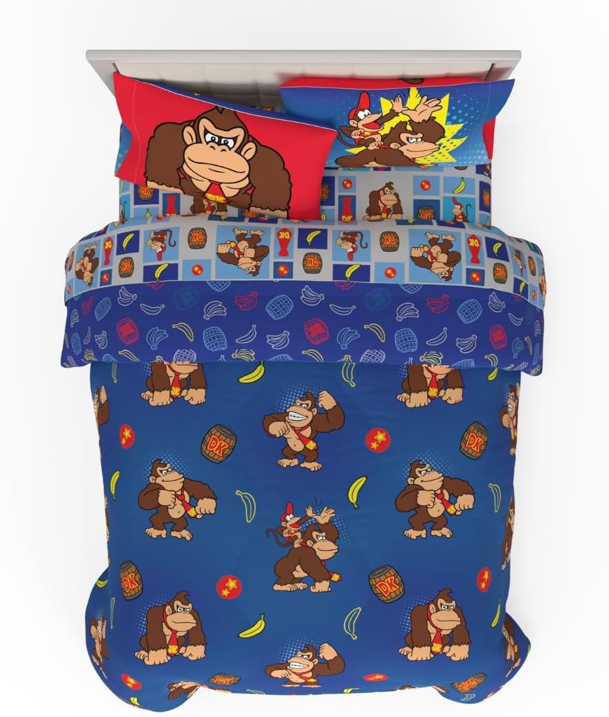 Franco Peanuts & Snoopy Classic Pals Super Soft Comforter and Sheet Set, 5 Piece Queen Size, (Official Licensed Product) Collectibles - Grand Goldman