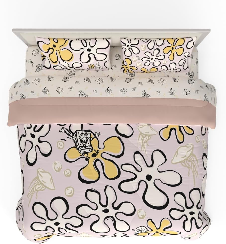 Franco Peanuts & Snoopy Classic Pals Super Soft Comforter and Sheet Set, 5 Piece Queen Size, (Official Licensed Product) Collectibles - Grand Goldman