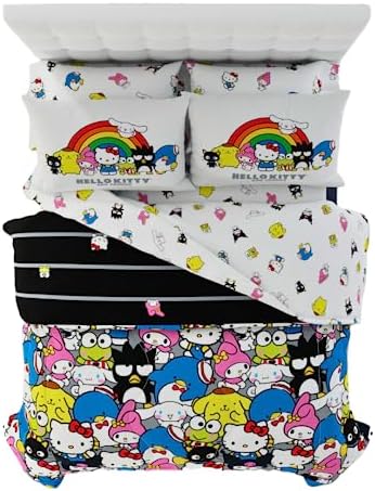 Franco Peanuts & Snoopy Classic Pals Super Soft Comforter and Sheet Set, 5 Piece Queen Size, (Official Licensed Product) Collectibles - Grand Goldman