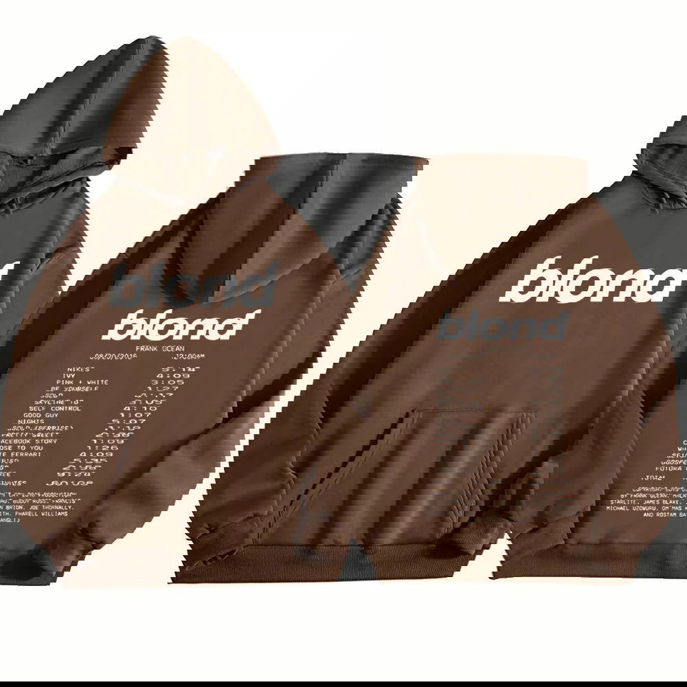 Frank Ocean Blonde Hoodie Man Woman Harajuku Hip Hop Pullover Tops Sweatshirt Music Fans Gift - Grand Goldman