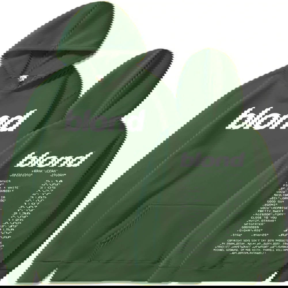 Frank Ocean Blonde Hoodie Man Woman Harajuku Hip Hop Pullover Tops Sweatshirt Music Fans Gift - Grand Goldman