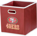 Franklin Sports NFL Storage Bins - Collapsible Cube Container + Storage Basket - NFL Office, Bedroom + Living Room Décor - 11"x11" - Grand Goldman