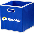 Franklin Sports NFL Storage Bins - Collapsible Cube Container + Storage Basket - NFL Office, Bedroom + Living Room Décor - 11"x11" - Grand Goldman