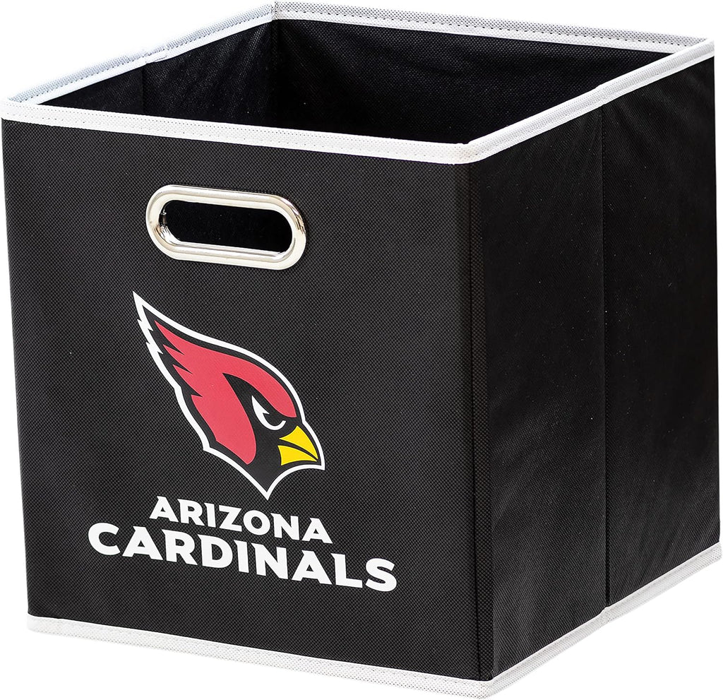 Franklin Sports NFL Storage Bins - Collapsible Cube Container + Storage Basket - NFL Office, Bedroom + Living Room Décor - 11"x11" - Grand Goldman