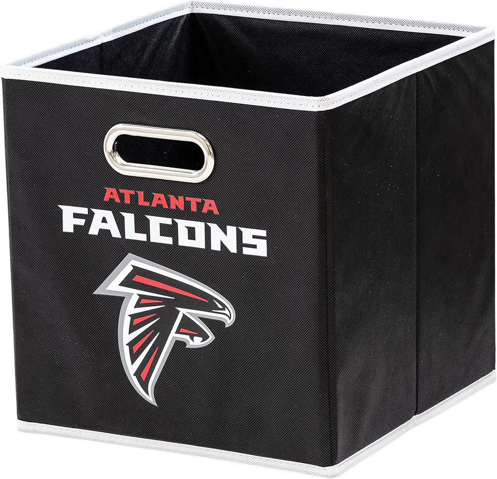 Franklin Sports NFL Storage Bins - Collapsible Cube Container + Storage Basket - NFL Office, Bedroom + Living Room Décor - 11"x11" - Grand Goldman