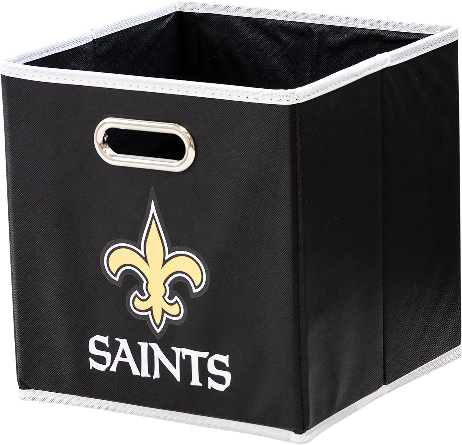 Franklin Sports NFL Storage Bins - Collapsible Cube Container + Storage Basket - NFL Office, Bedroom + Living Room Décor - 11"x11" - Grand Goldman