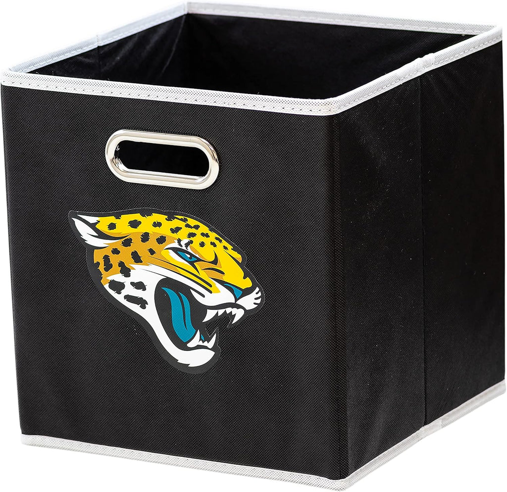 Franklin Sports NFL Storage Bins - Collapsible Cube Container + Storage Basket - NFL Office, Bedroom + Living Room Décor - 11"x11" - Grand Goldman