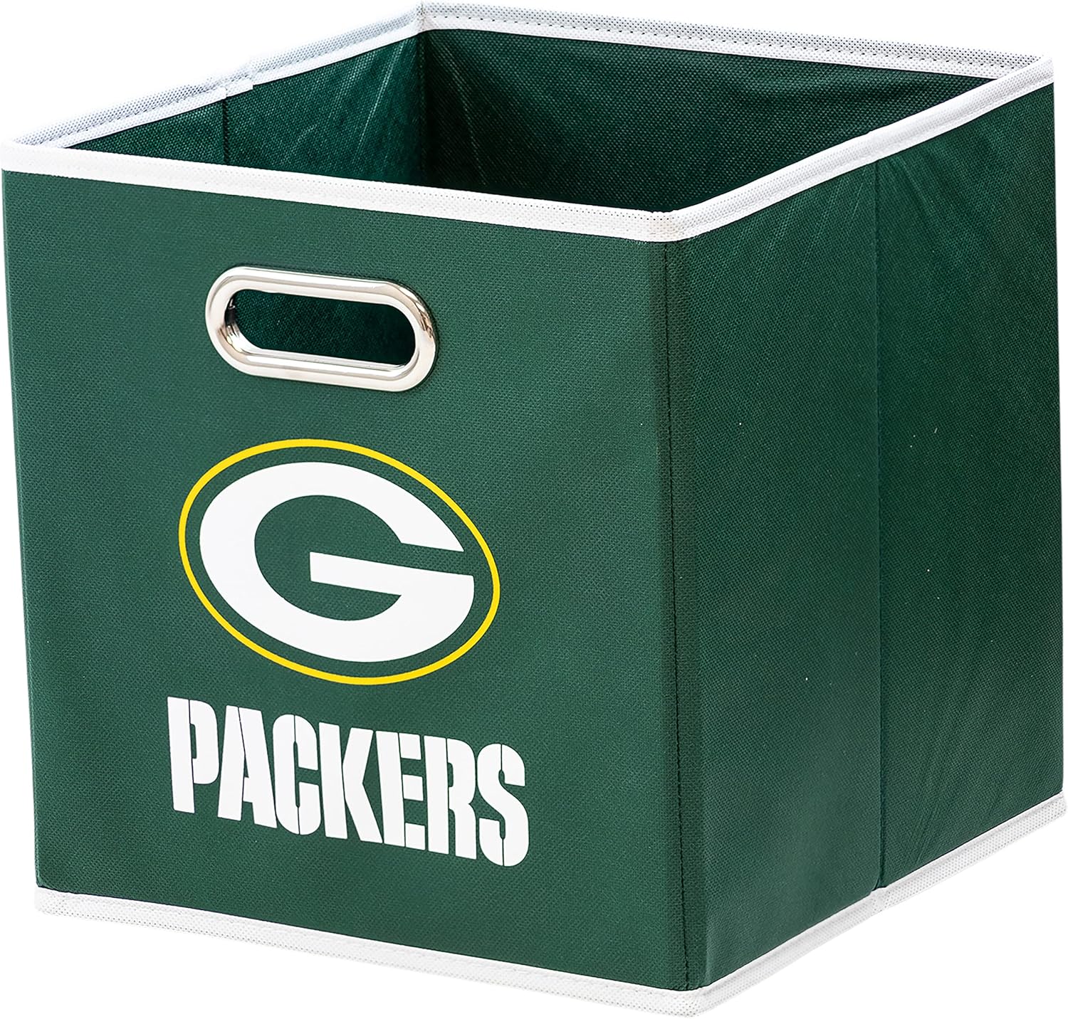 Franklin Sports NFL Storage Bins - Collapsible Cube Container + Storage Basket - NFL Office, Bedroom + Living Room Décor - 11"x11" - Grand Goldman