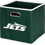 Franklin Sports NFL Storage Bins - Collapsible Cube Container + Storage Basket - NFL Office, Bedroom + Living Room Décor - 11"x11" - Grand Goldman