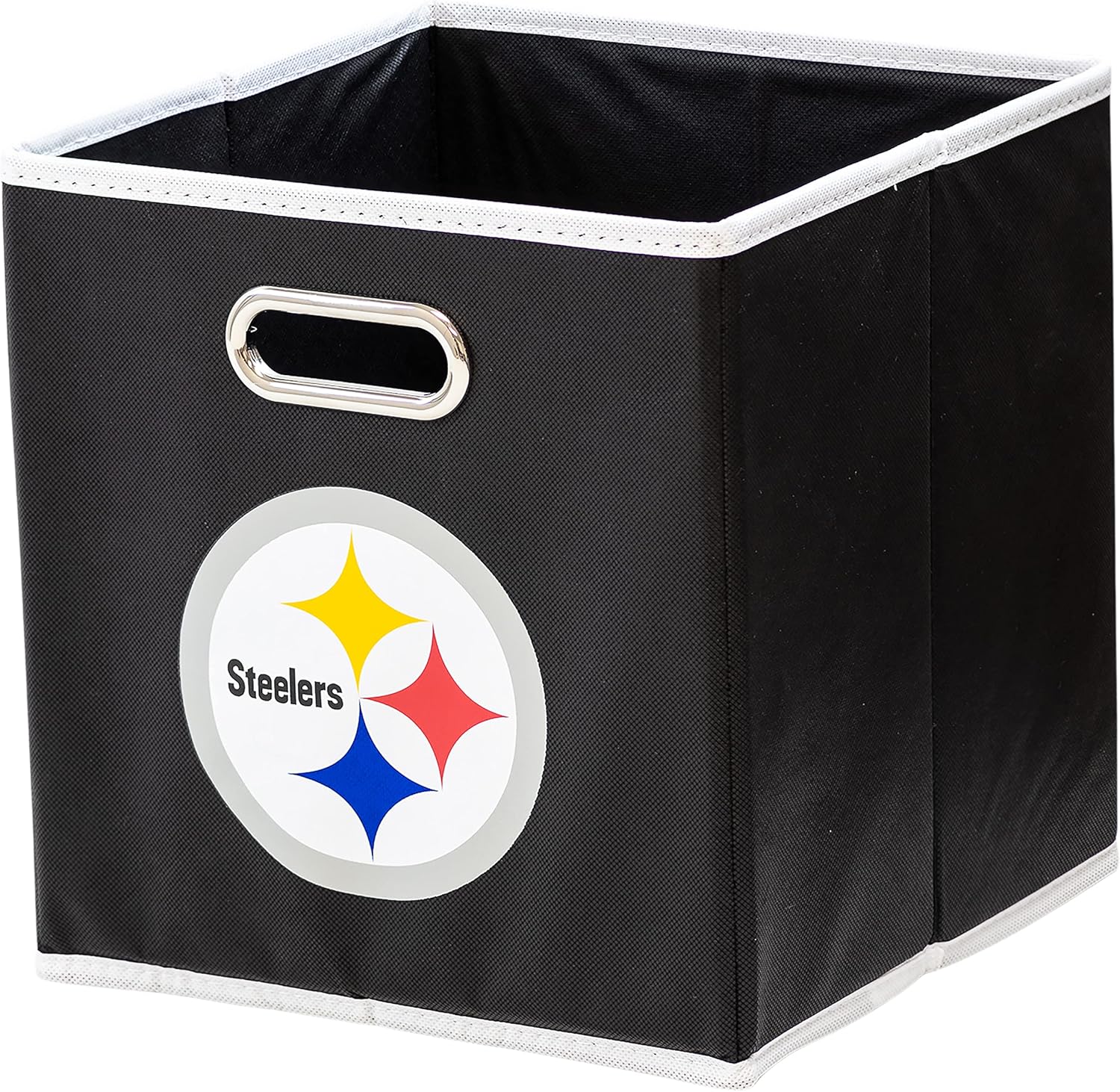 Franklin Sports NFL Storage Bins - Collapsible Cube Container + Storage Basket - NFL Office, Bedroom + Living Room Décor - 11"x11" - Grand Goldman
