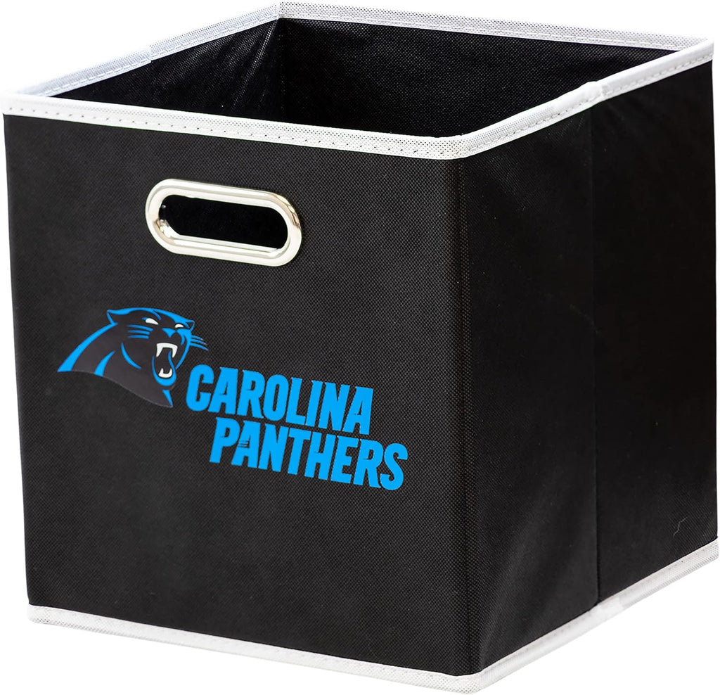 Franklin Sports NFL Storage Bins - Collapsible Cube Container + Storage Basket - NFL Office, Bedroom + Living Room Décor - 11"x11" - Grand Goldman