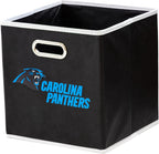 Franklin Sports NFL Storage Bins - Collapsible Cube Container + Storage Basket - NFL Office, Bedroom + Living Room Décor - 11"x11" - Grand Goldman