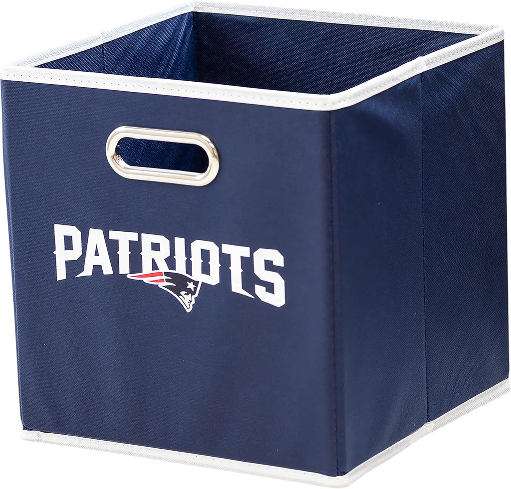 Franklin Sports NFL Storage Bins - Collapsible Cube Container + Storage Basket - NFL Office, Bedroom + Living Room Décor - 11"x11" - Grand Goldman