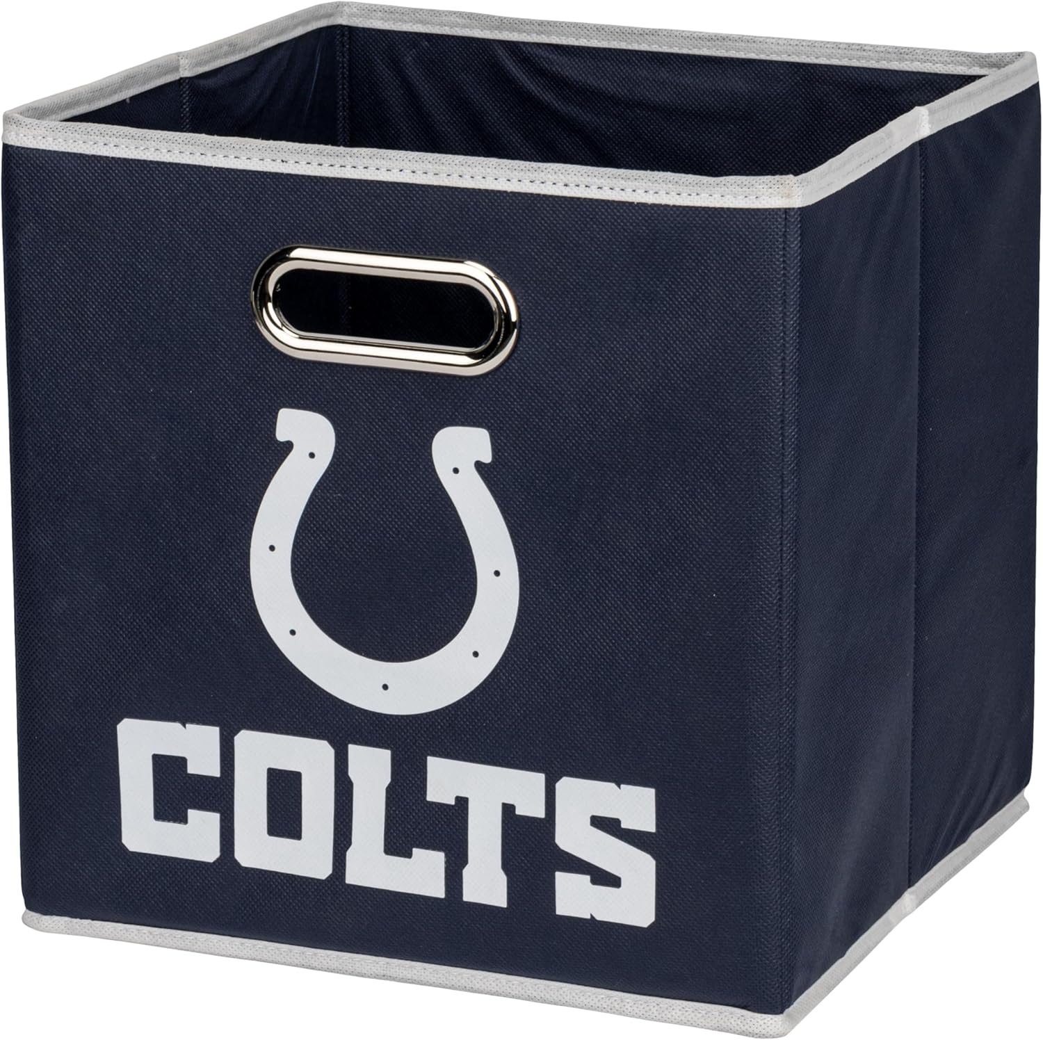 Franklin Sports NFL Storage Bins - Collapsible Cube Container + Storage Basket - NFL Office, Bedroom + Living Room Décor - 11"x11" - Grand Goldman