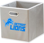 Franklin Sports NFL Storage Bins - Collapsible Cube Container + Storage Basket - NFL Office, Bedroom + Living Room Décor - 11"x11" - Grand Goldman