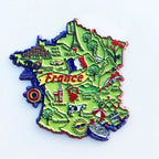 French Geographical Indication Map Travel Memorial Decorative Crafts France Soft Magnetic Refrigerator Stickers Collection Gift - Grand Goldman