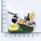 French Napoleon's Hometown of Corsica Tourist Souvenirs Map Island Flag Magnets Refrigerator Stickers Gifts for Friends - Grand Goldman