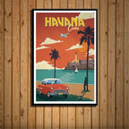 French Canvas Painting Vintage City Travel Landscape Poster - Grand Goldman